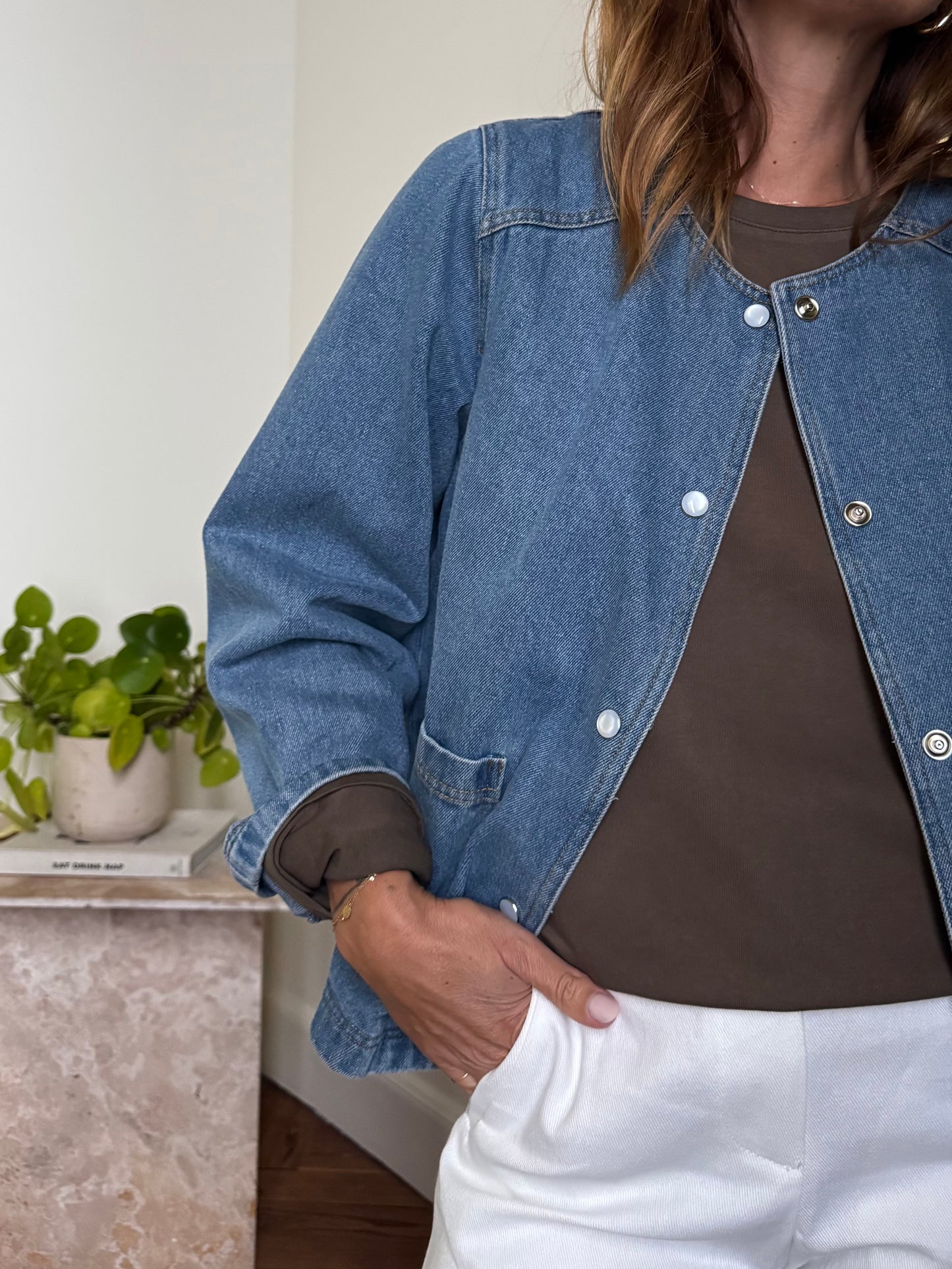 Veste ERNESTINE denim bleu