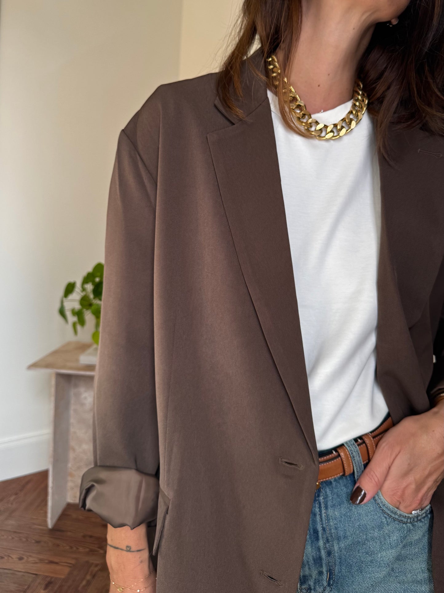 Blazer JUSTIN chocolat