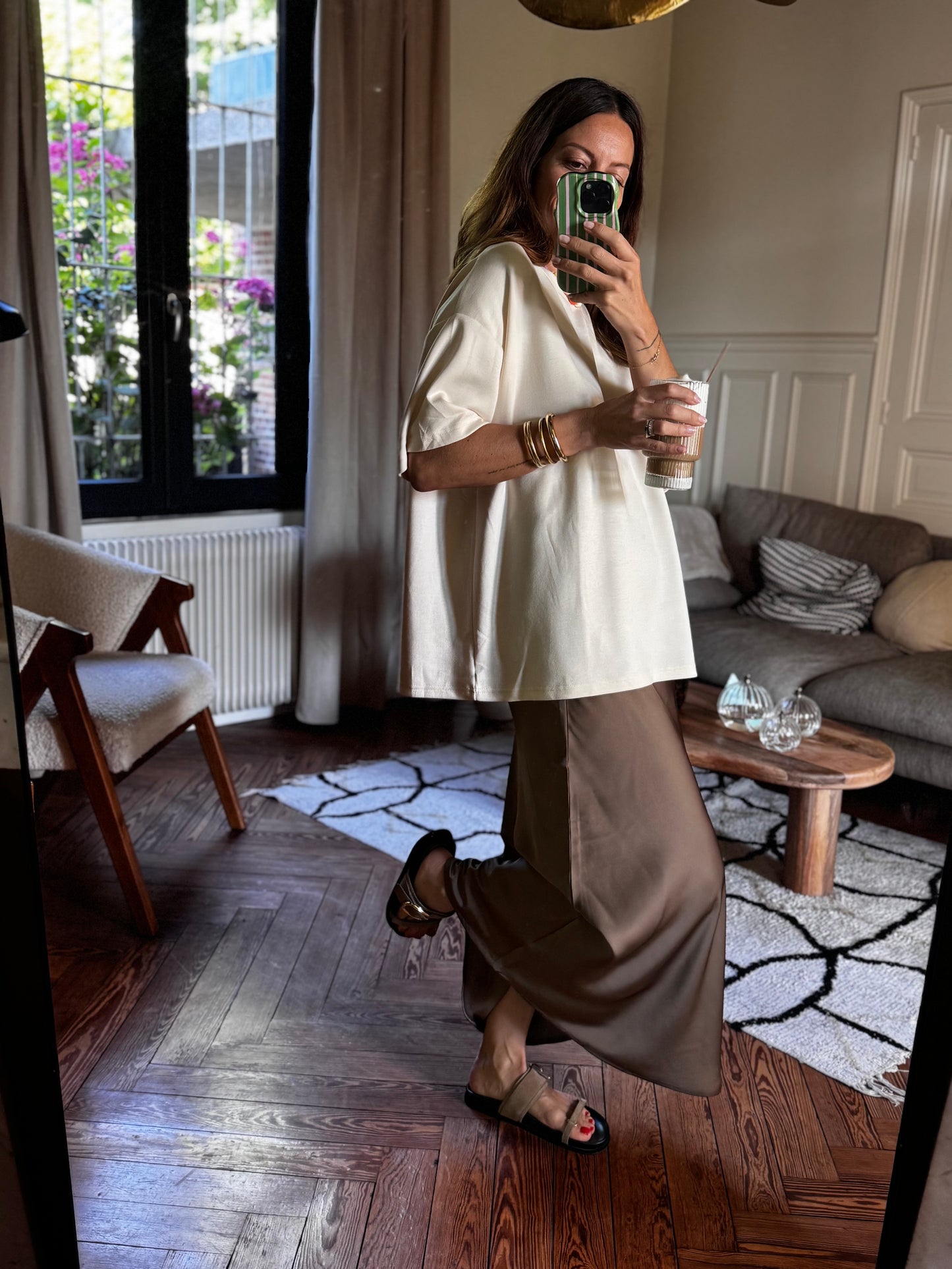 Jupe GLOW marron glacé