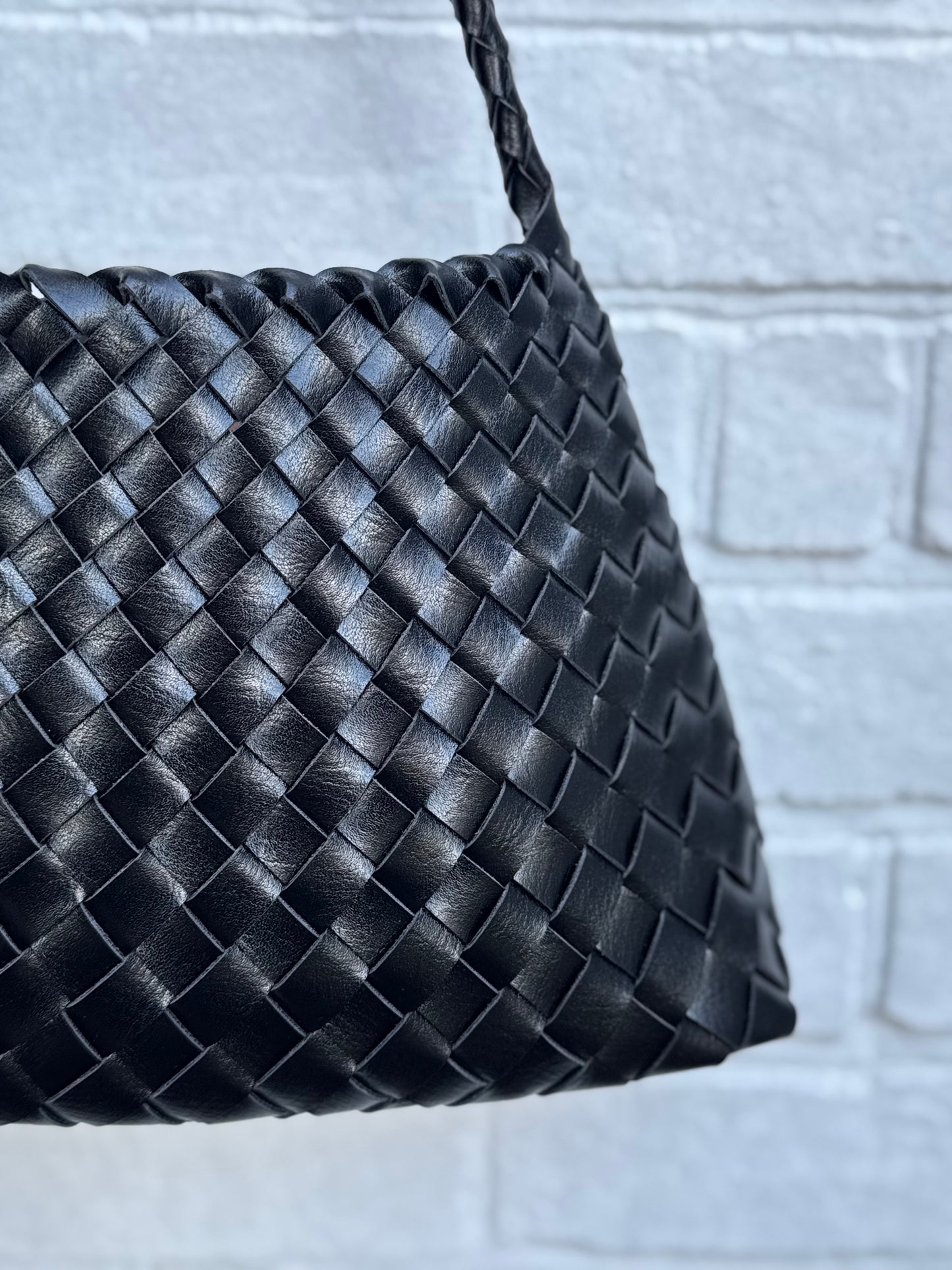 Sac BOBBY tressé noir