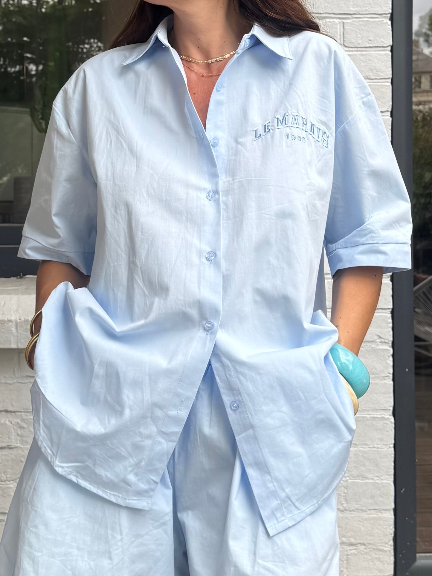 Chemise NATH bleue