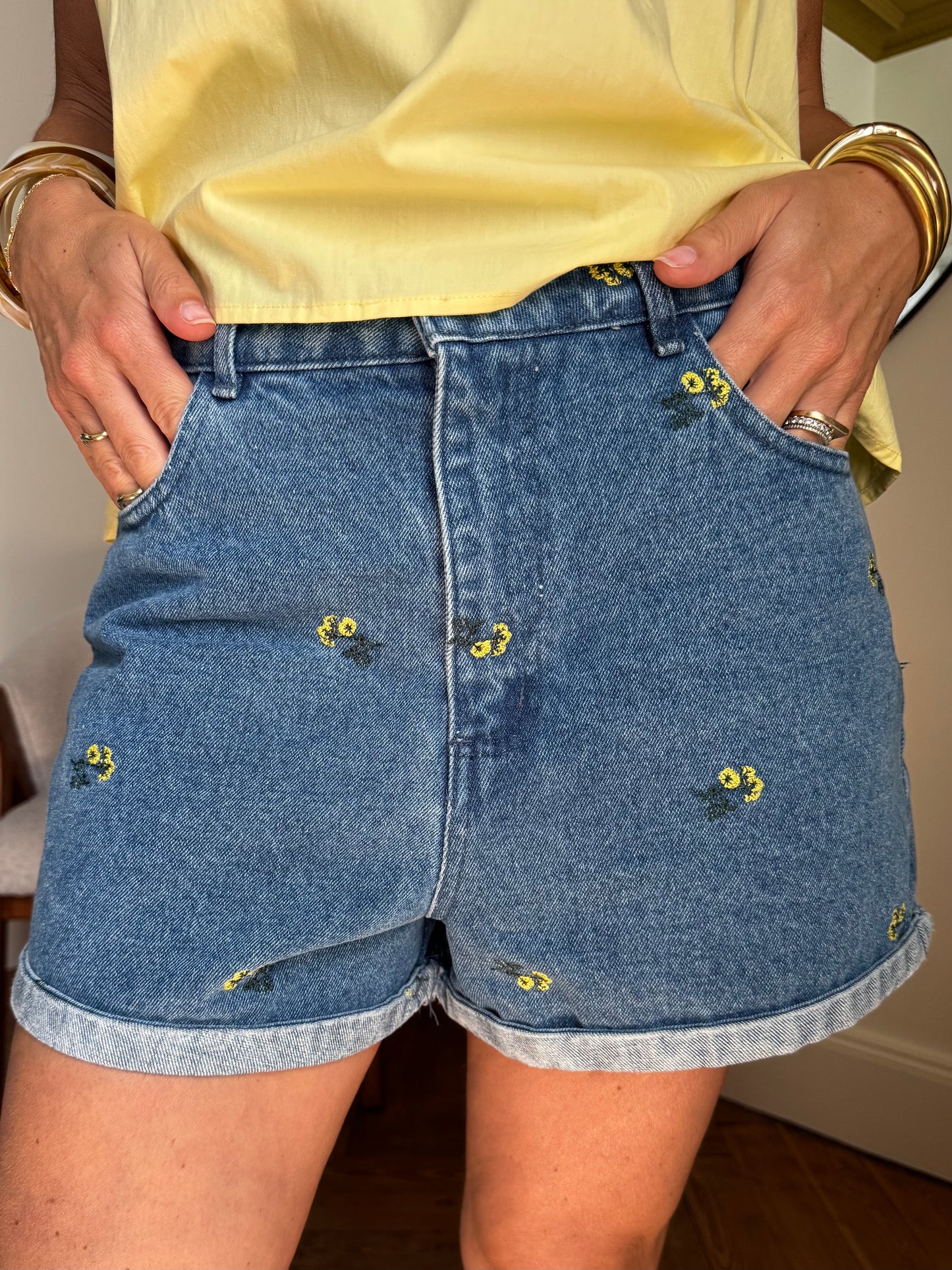 Short PÂQUERETTES denim