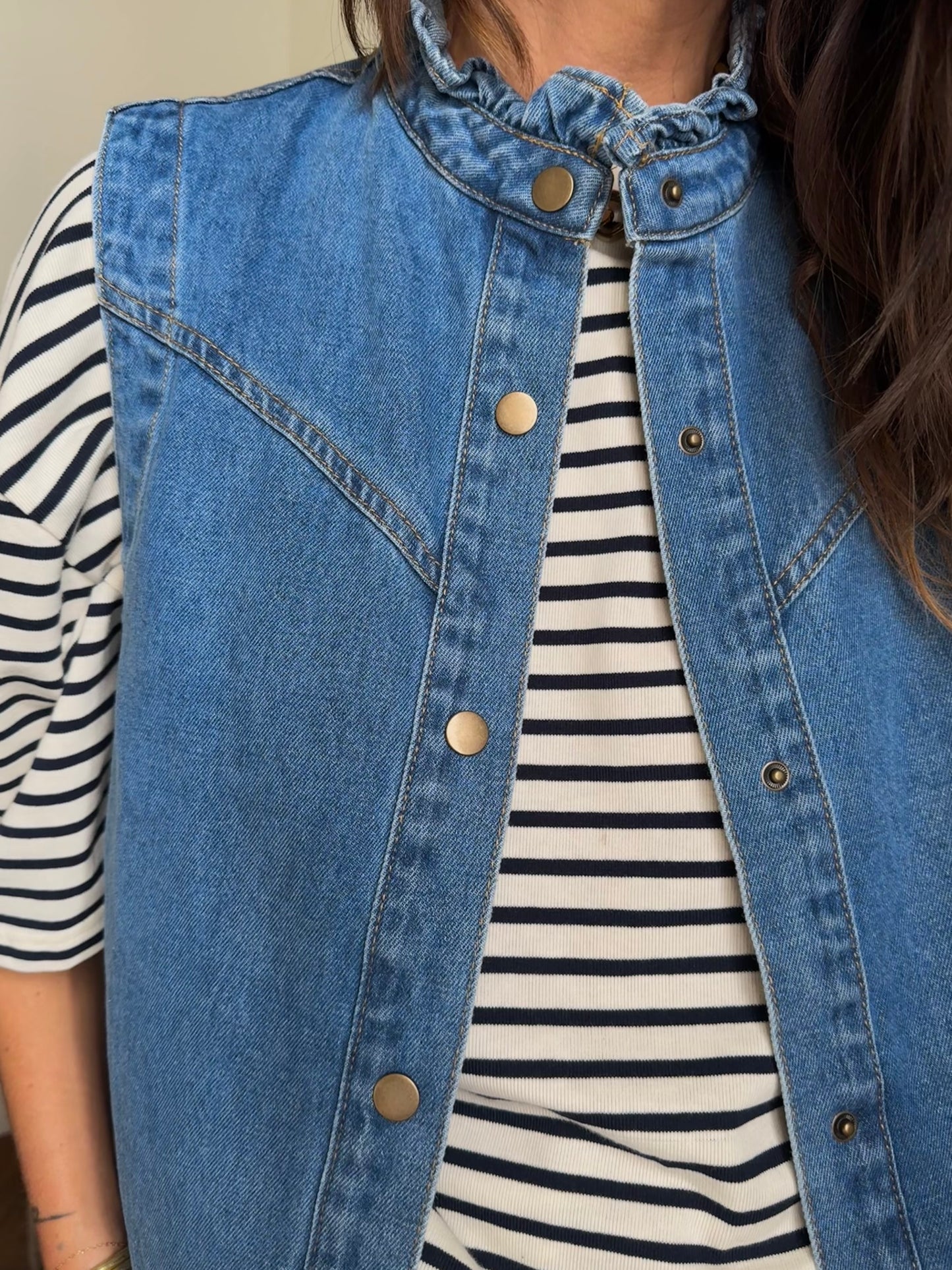 Veste ROMY jean sans manches