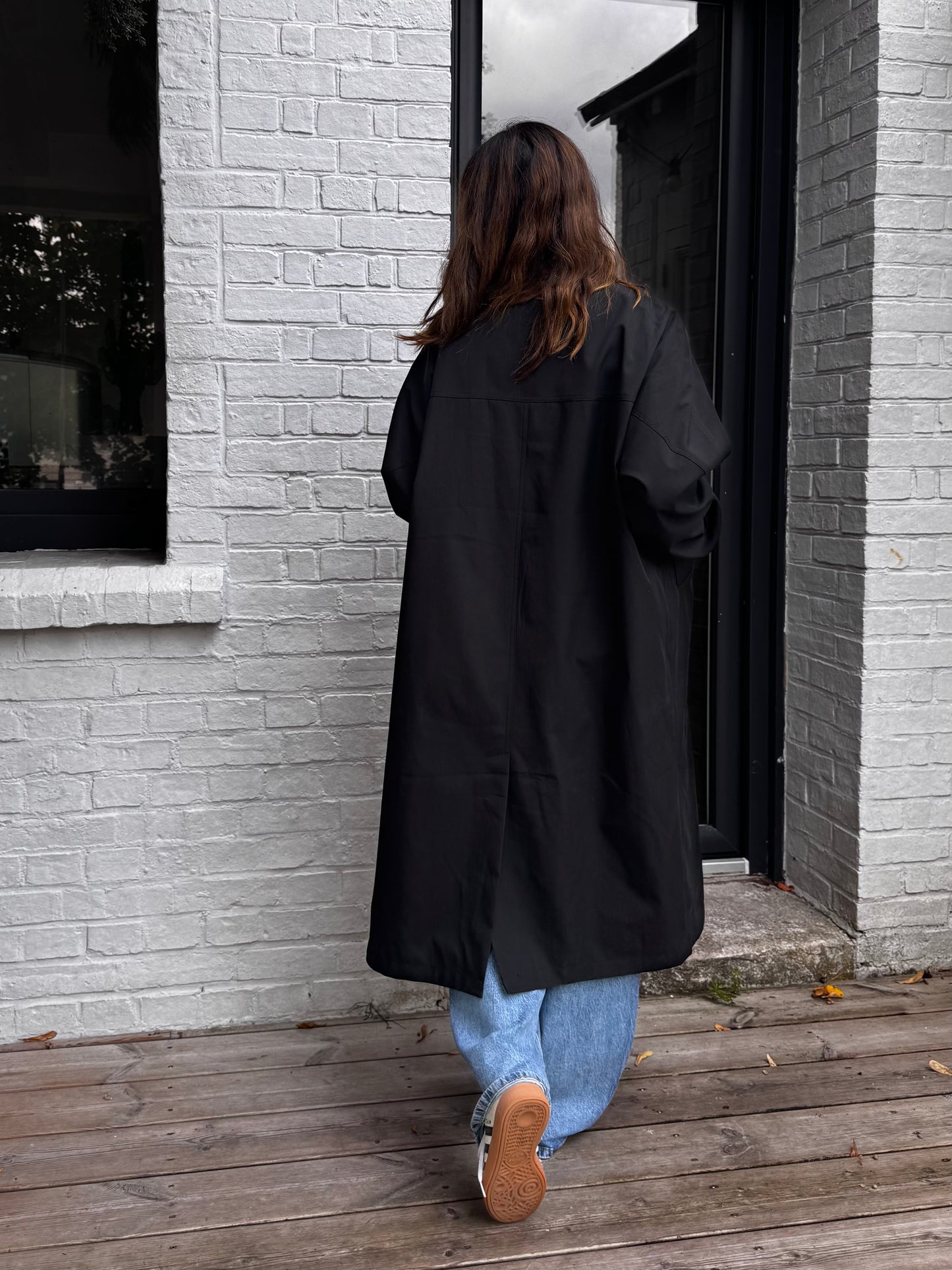Trench RAPH oversize noir