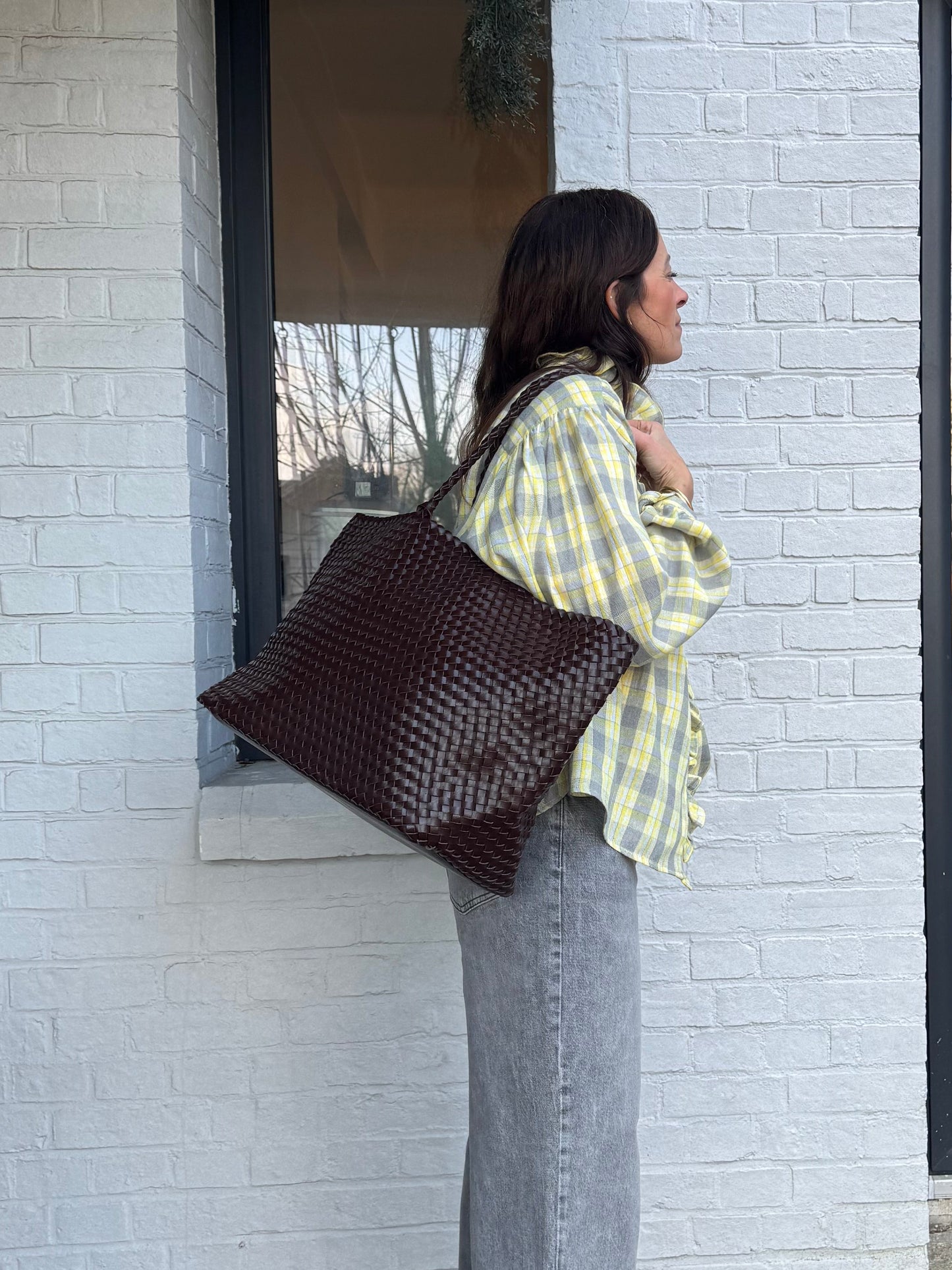 Sac ISAURE tressé choco