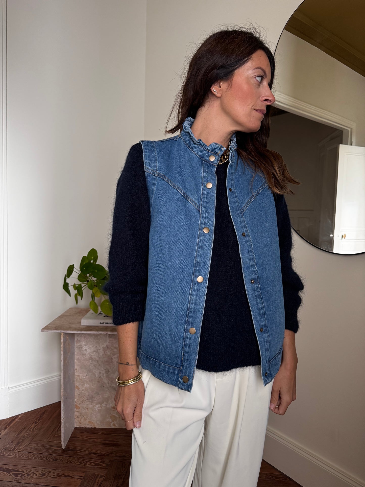 Veste ROMY jean sans manches