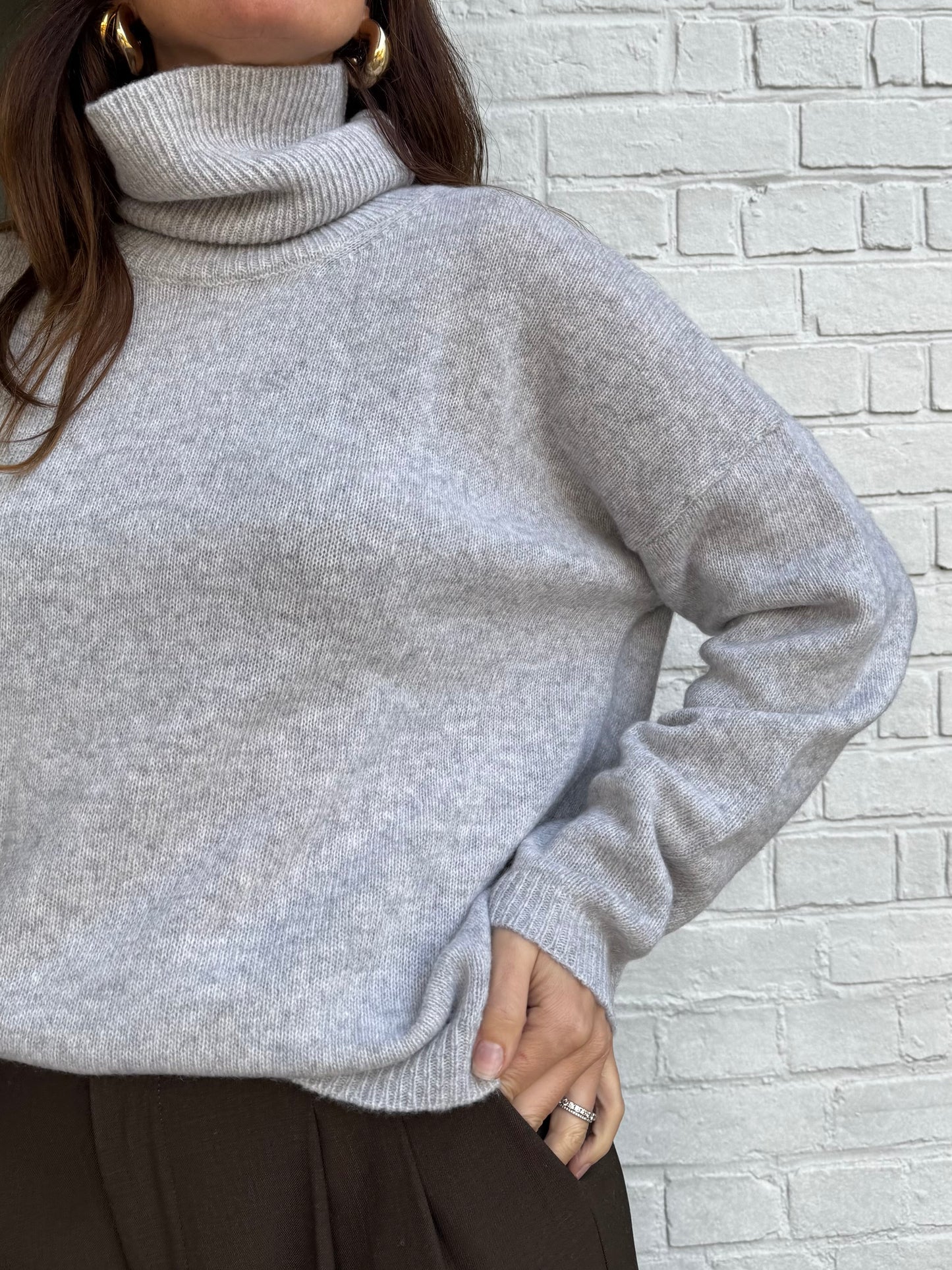 Pull col roulé ARTHUR gris