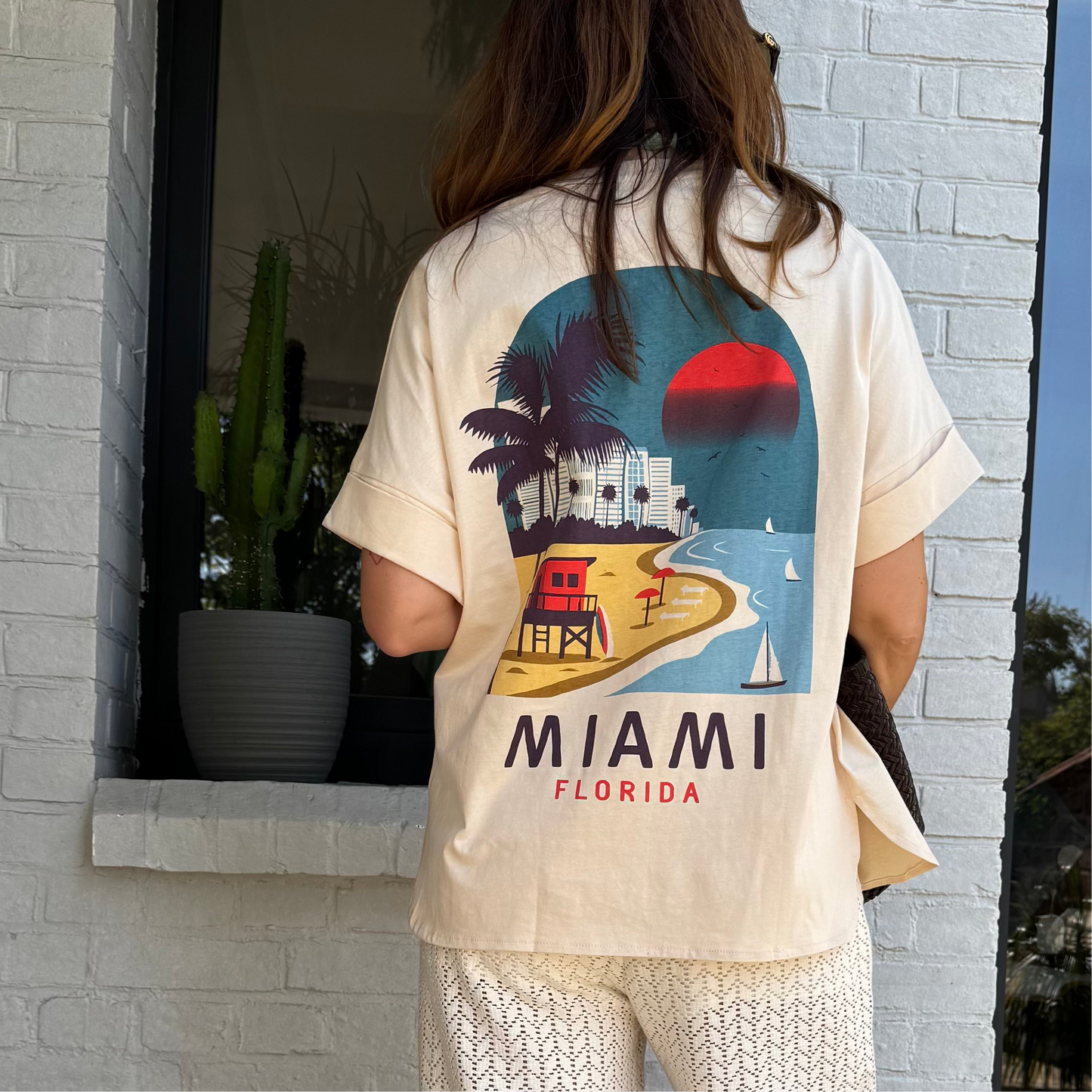 T-shirt MIAMI beige