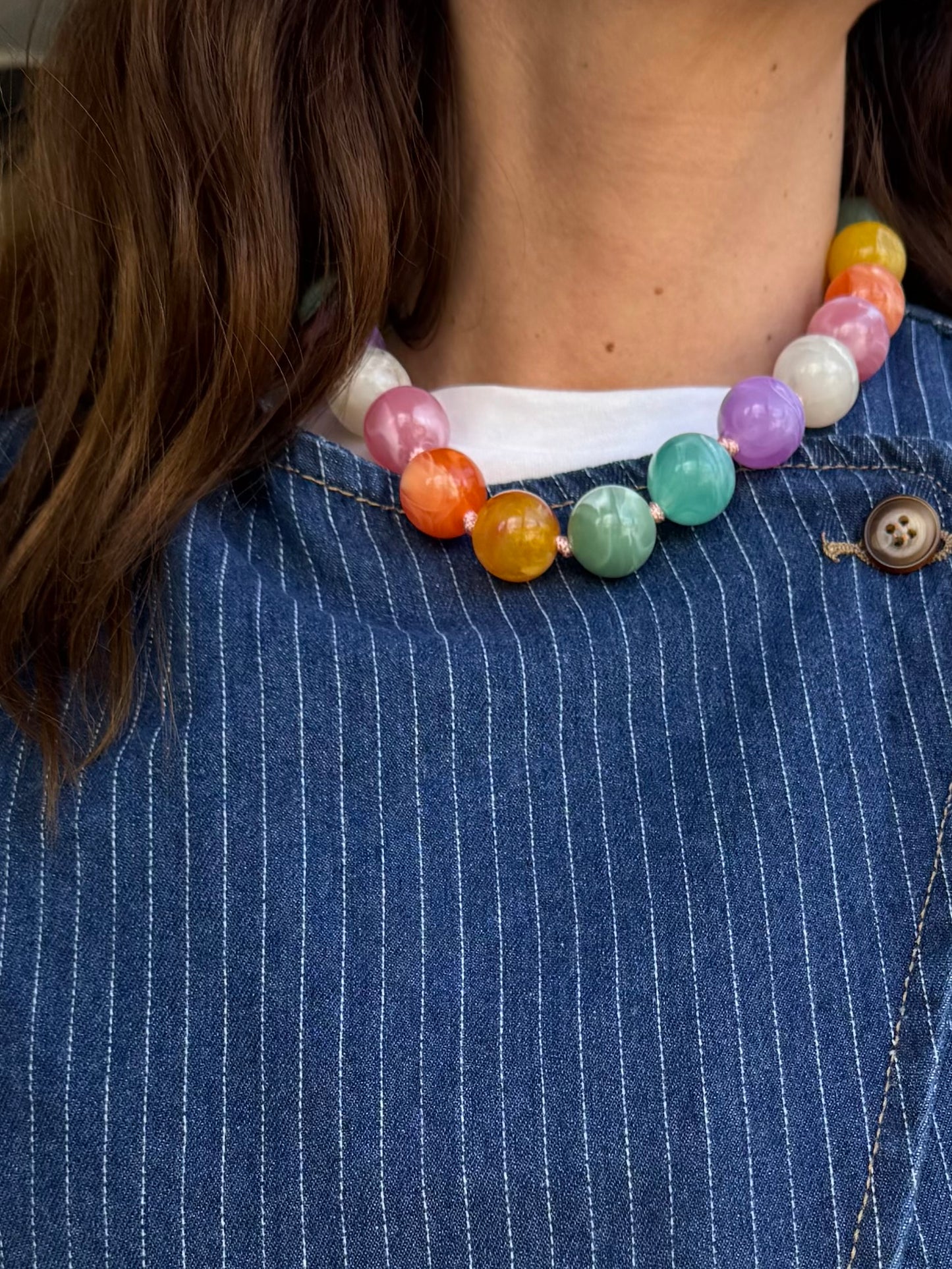 Collier BOLA rainbow