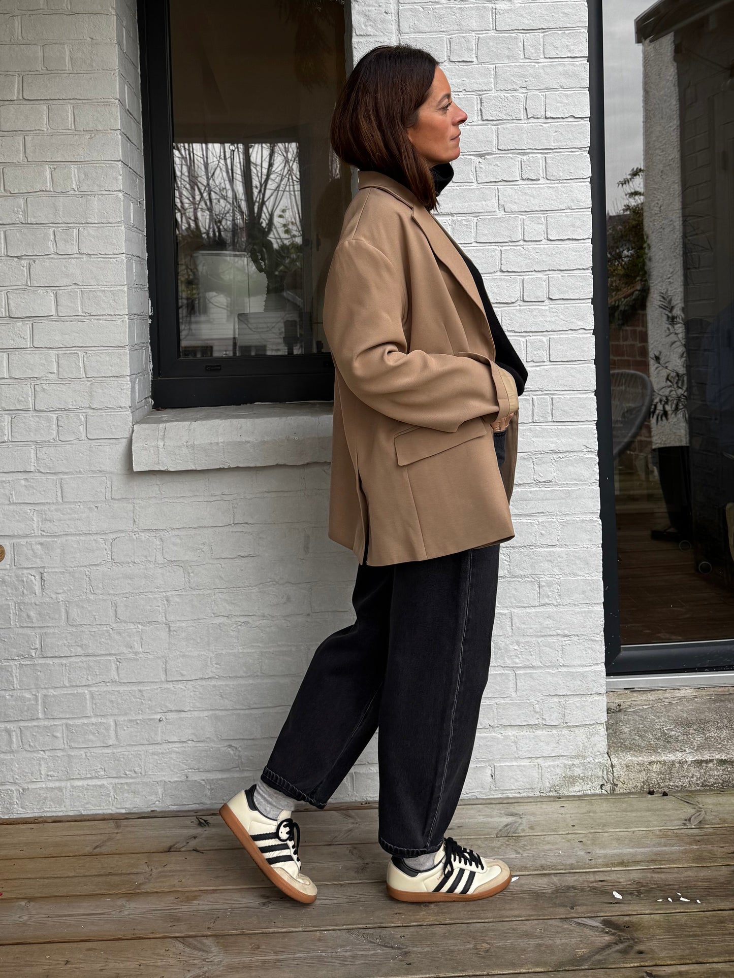 Jean balloon HUGO noir délavé