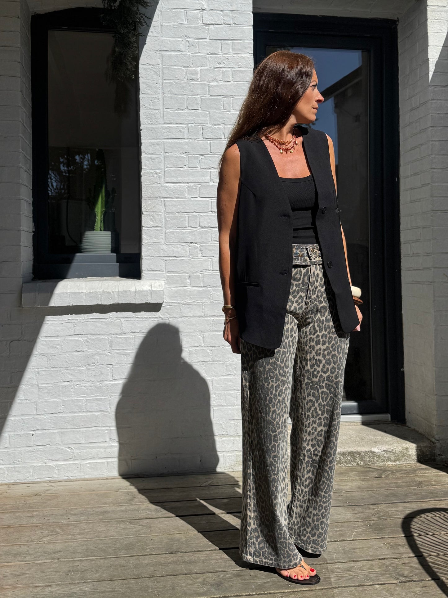 Blazer sans manches JOHN noir