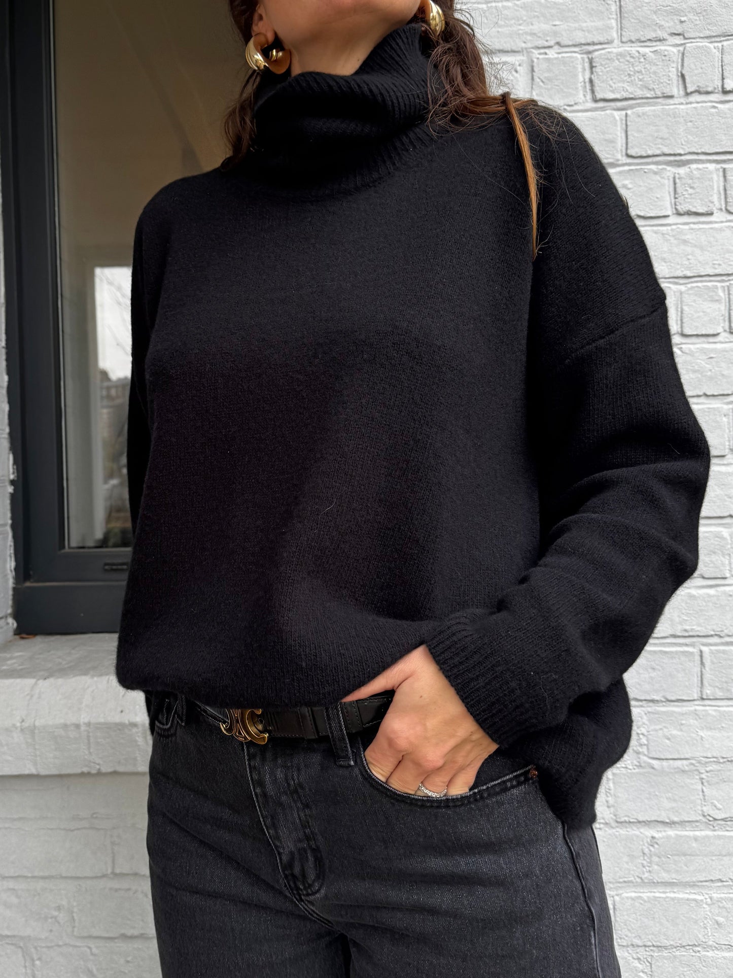 Pull col roulé ARTHUR noir