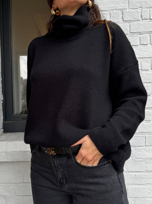 Pull col roulé ARTHUR noir