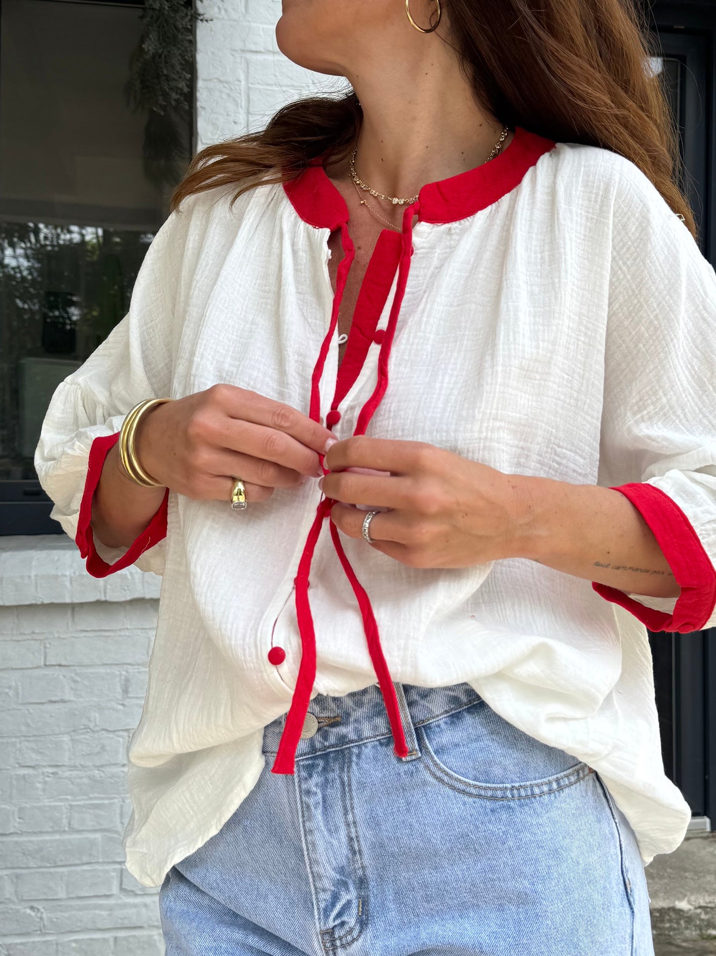 Blouse NORA rouge