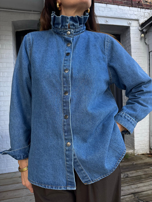 Chemise DÉSIRÉE denim bleu