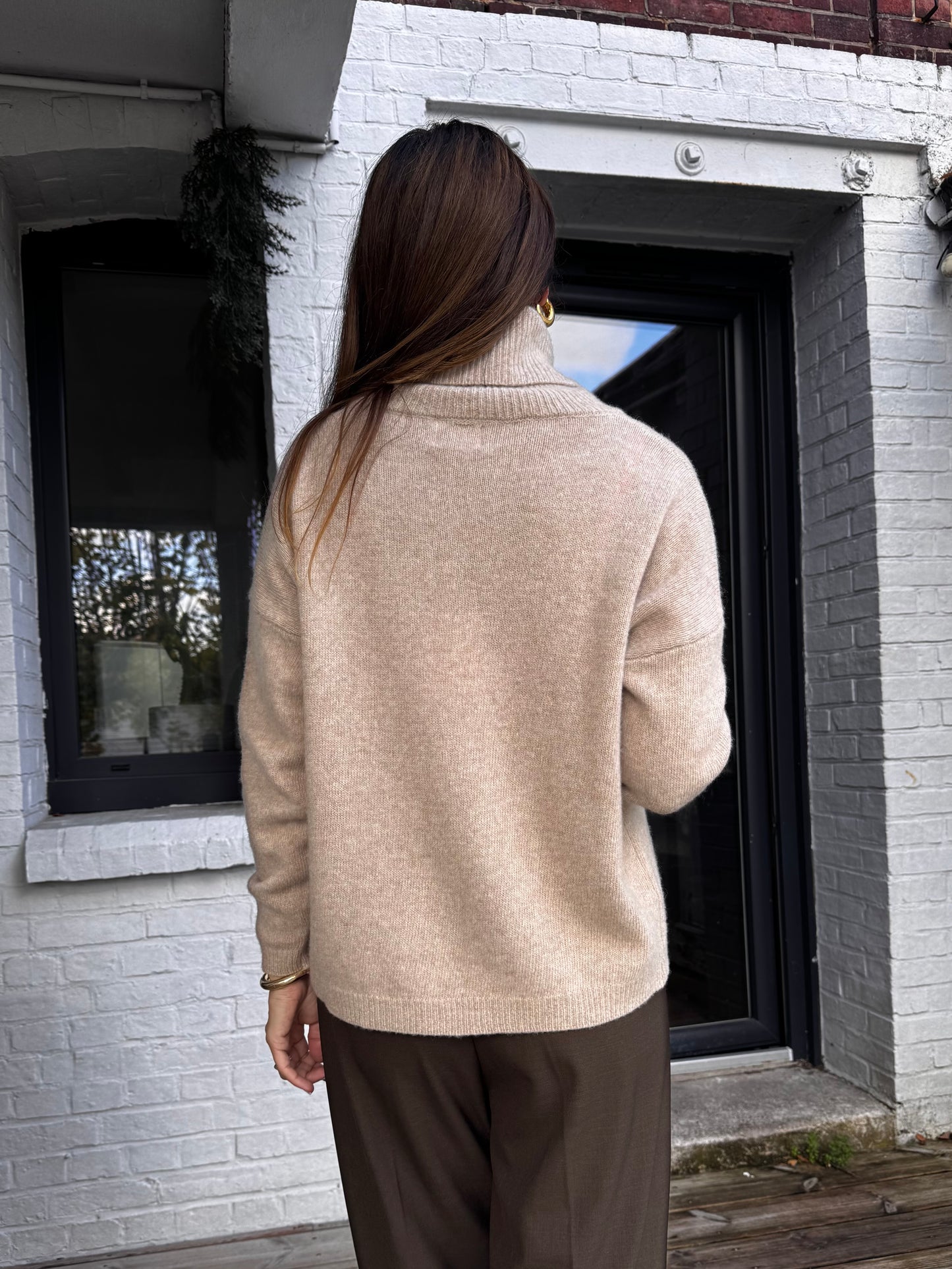 Pull col roulé ARTHUR beige