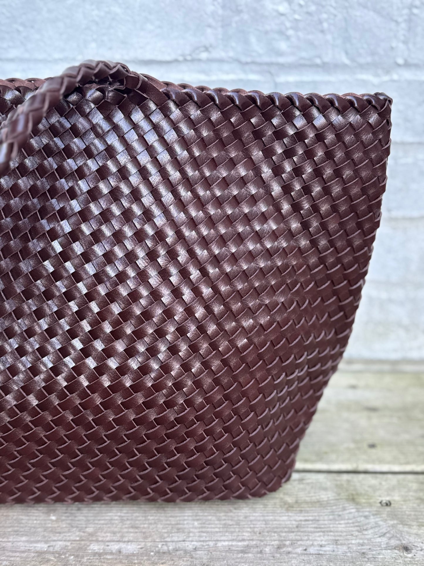 Sac ISAURE tressé choco