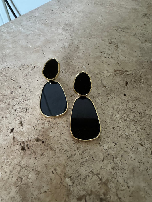 Boucles d’oreilles MAY noires