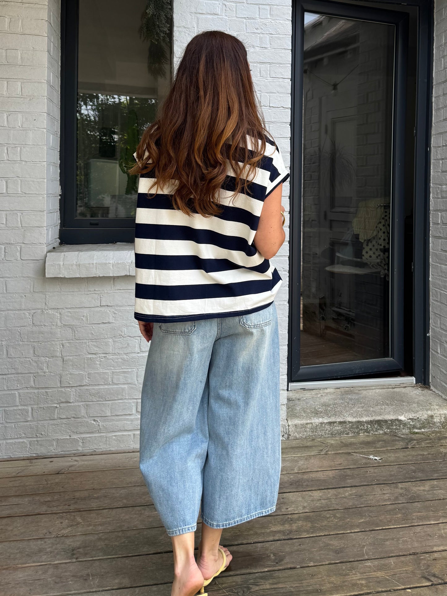 Polo MEL rayé bleu