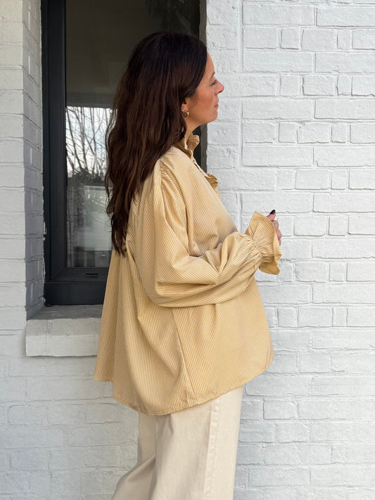 Blouse SOLAL rayée jaune