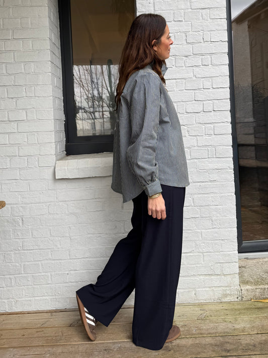 Surchemise DESIRE rayée marine