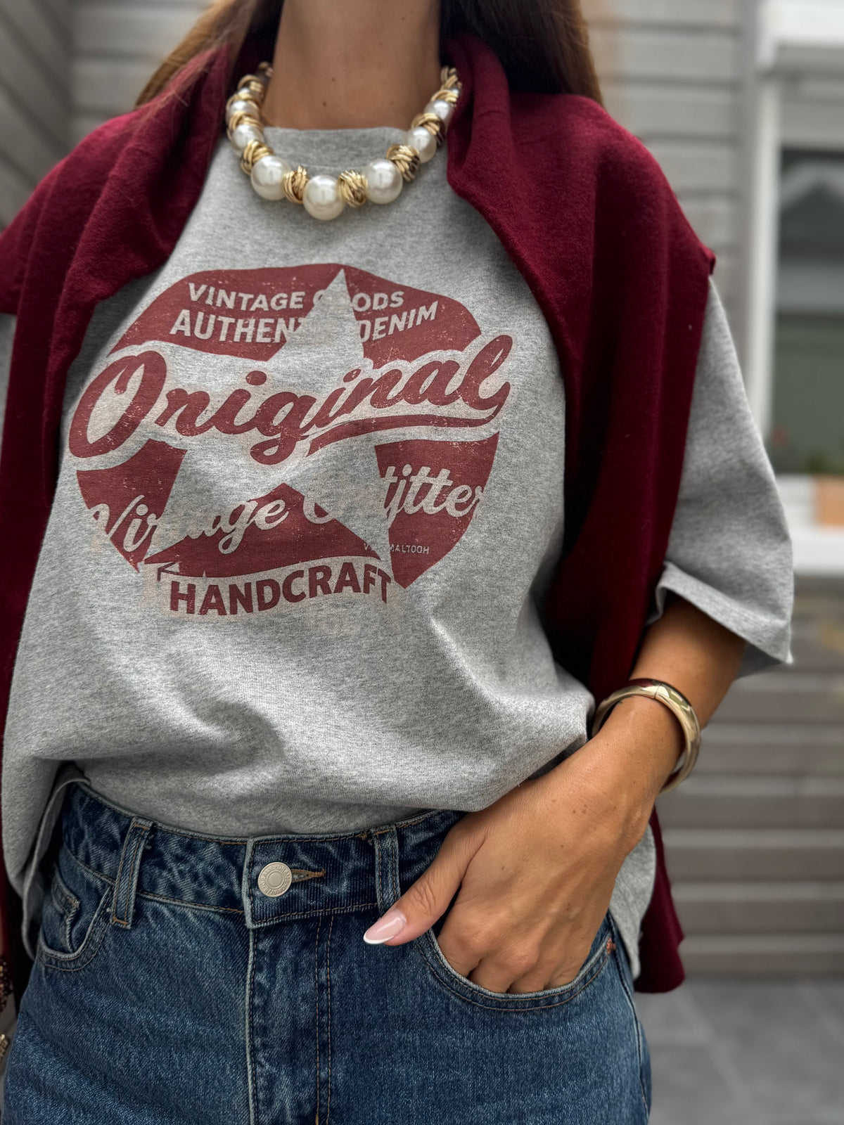 T-shirt HANDCRAFT gris