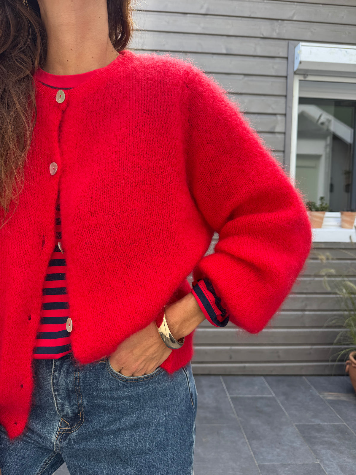 Gilet MARIUSO rouge