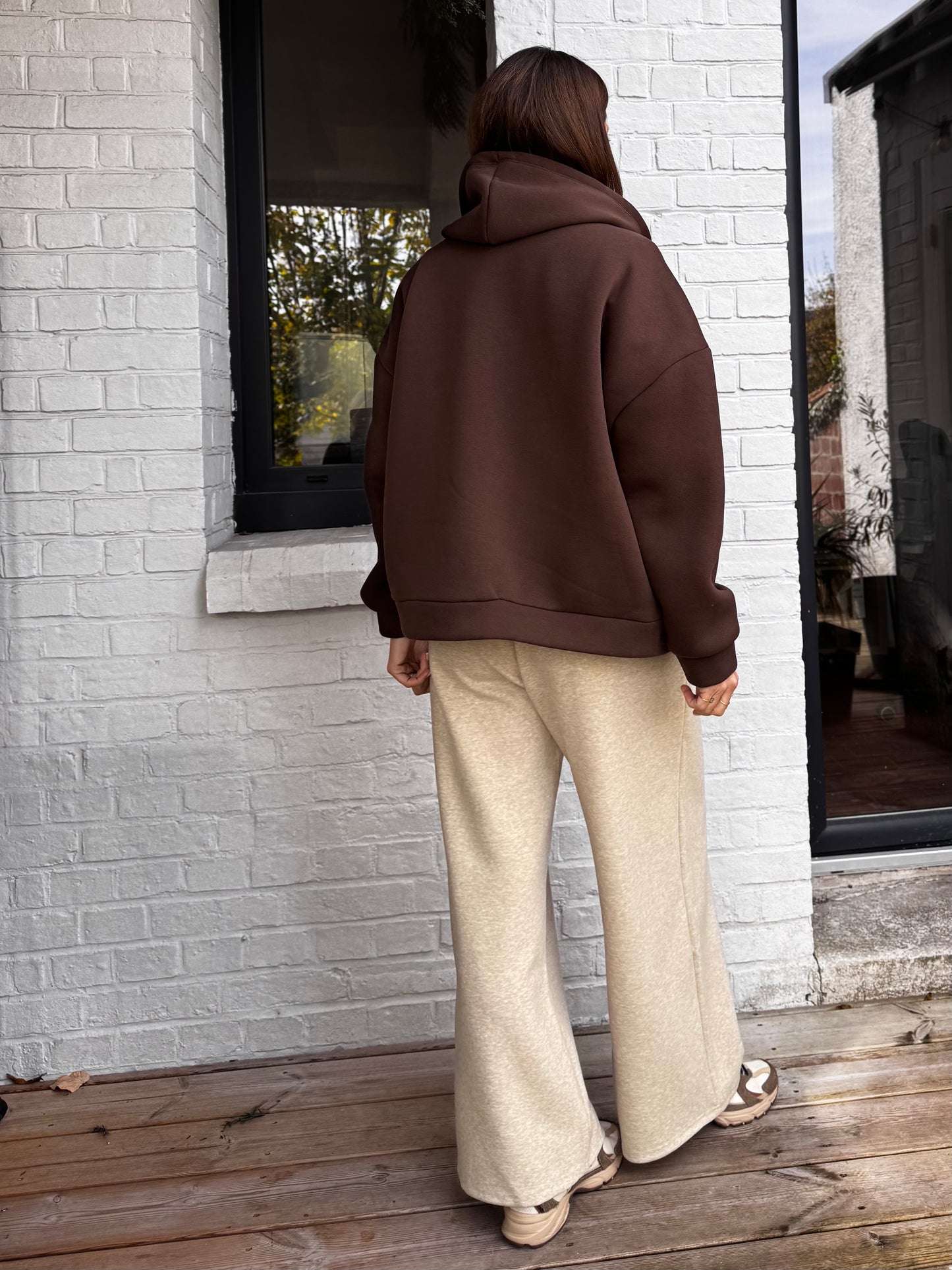 Sweat à capuche SANDRO choco