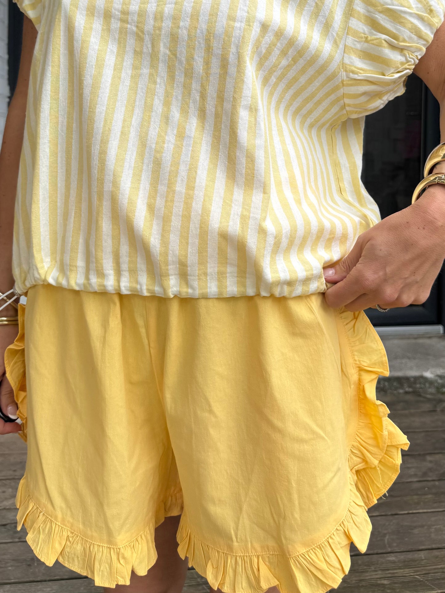 Short ARIEL jaune/orange