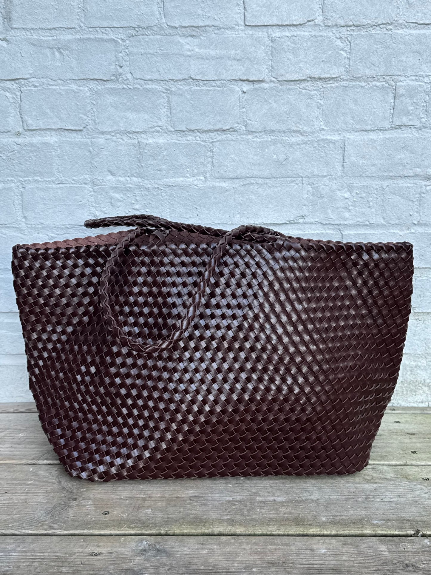 Sac ISAURE tressé choco
