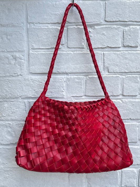 Sac BOBBY tressé rouge
