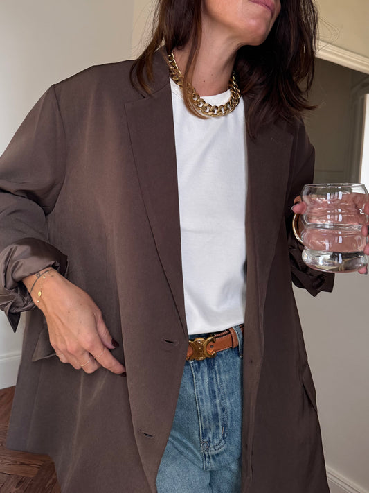 Blazer JUSTIN chocolat
