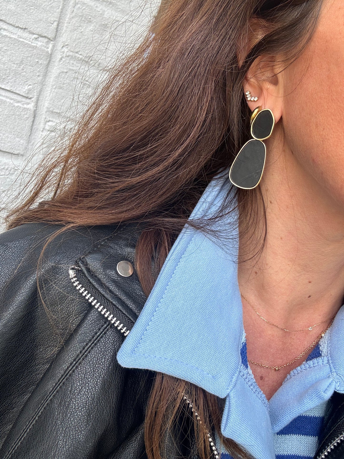 Boucles d’oreilles MAY noires