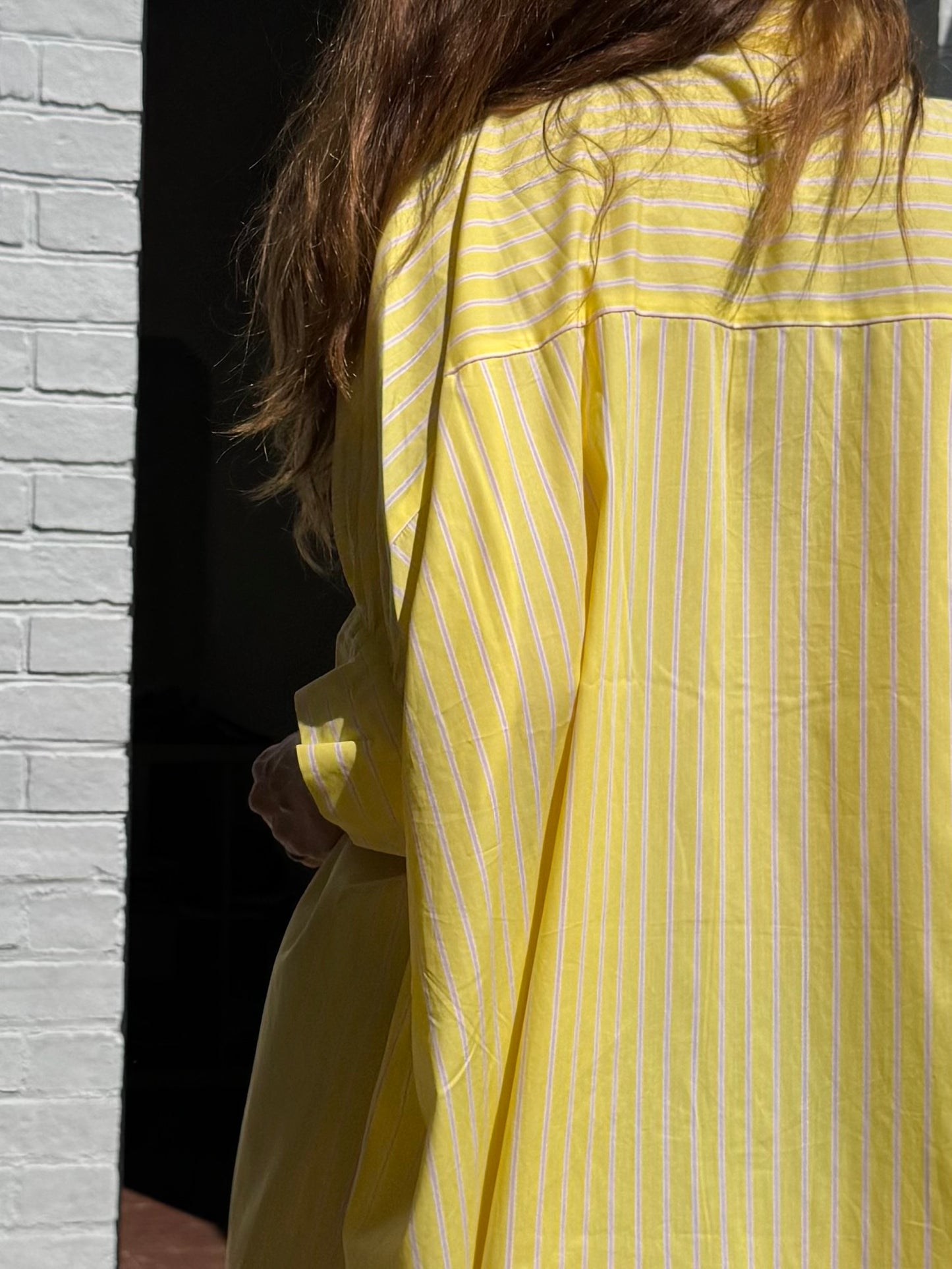 Robe CALA rayée jaune/rose