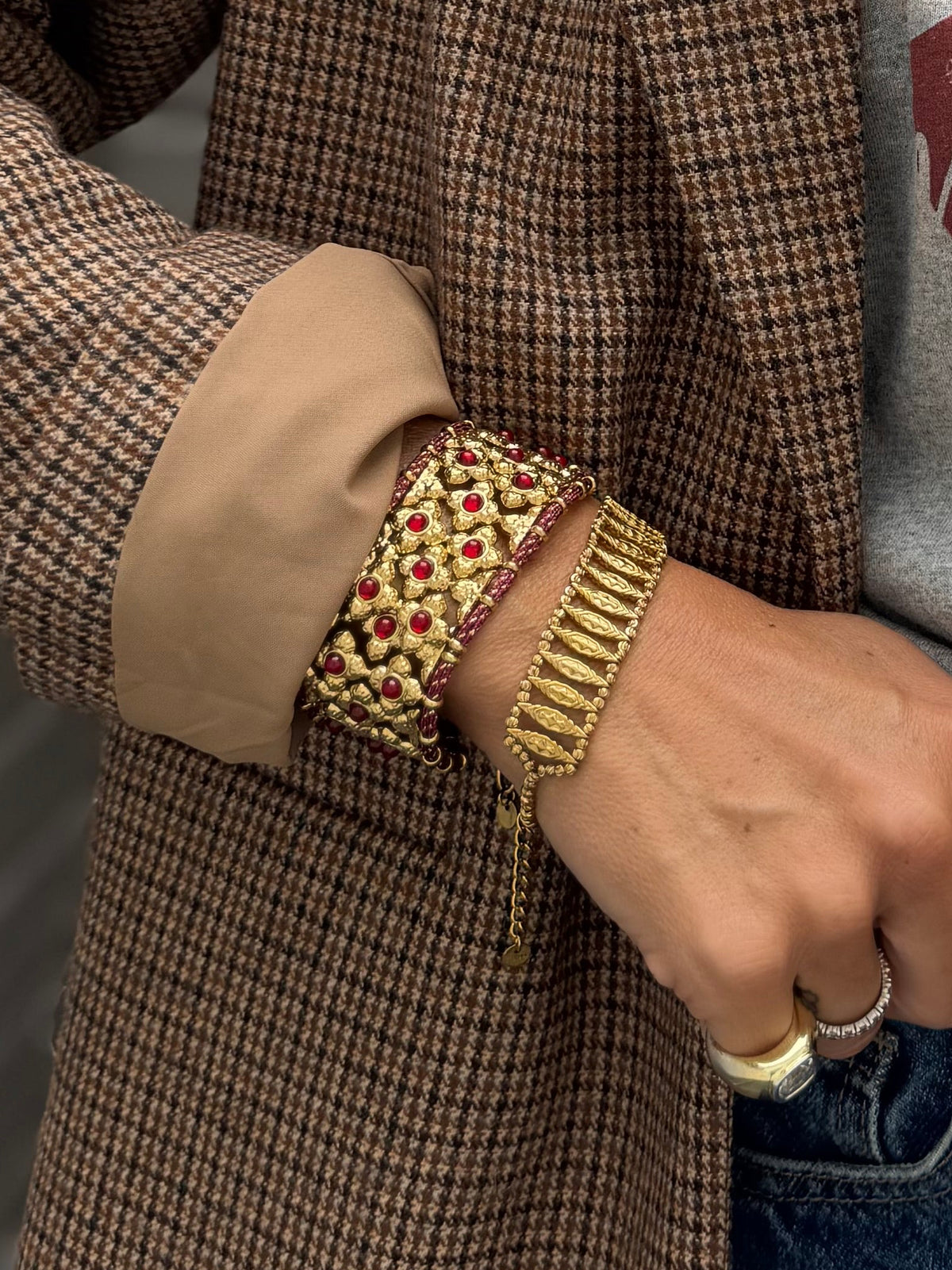Bracelet bijoux rouge