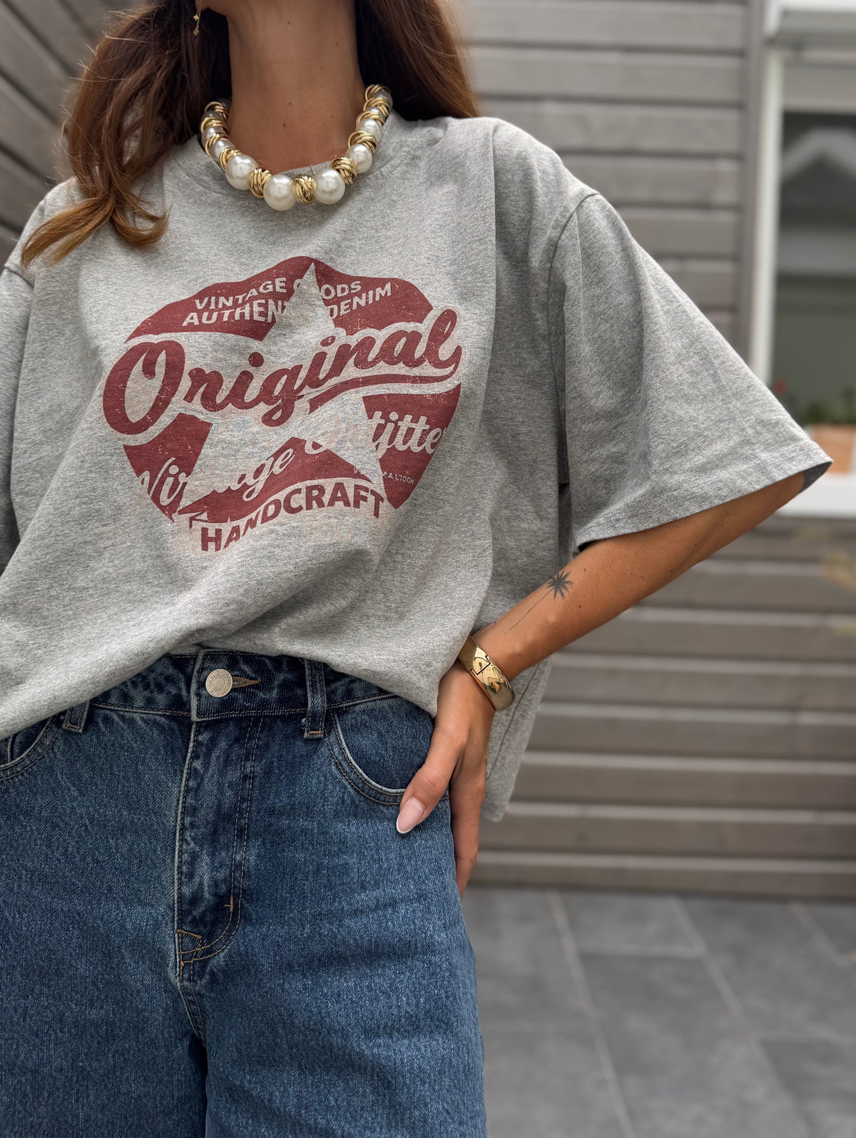 T-shirt HANDCRAFT gris