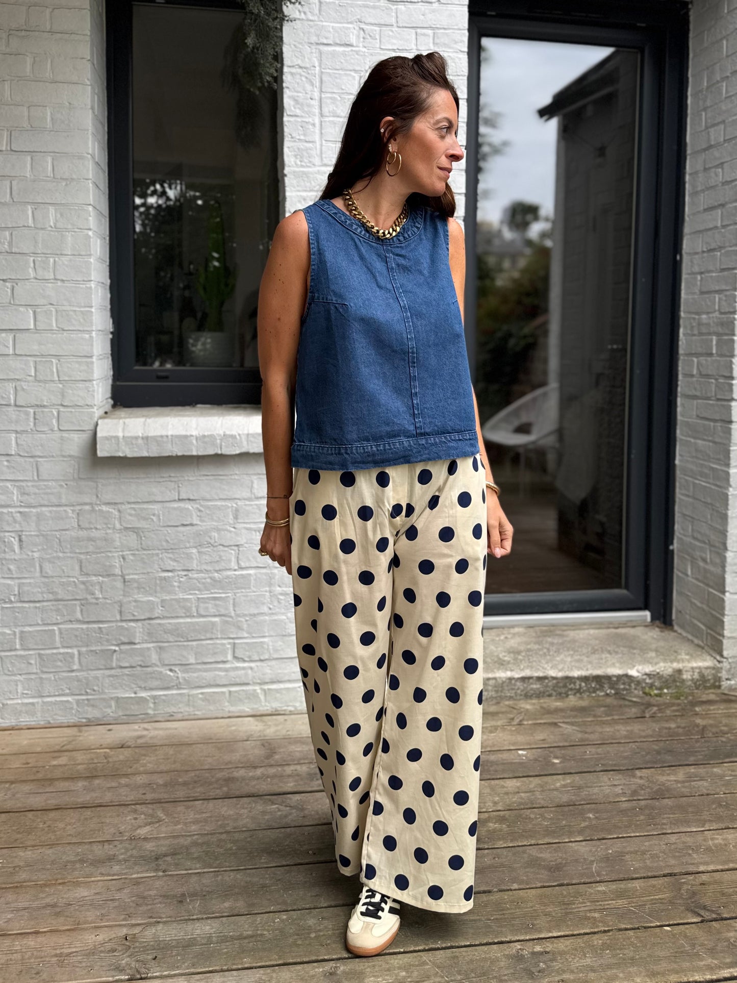 Top HECTOR denim bleu