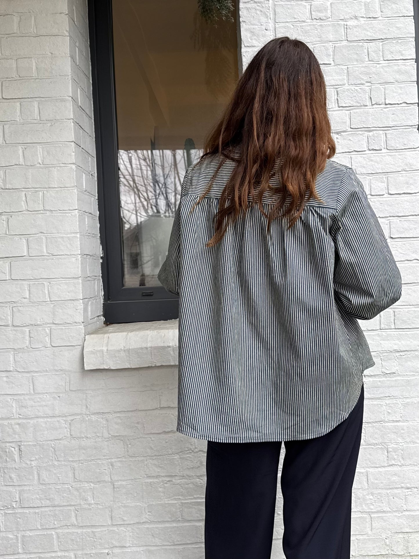 Surchemise DESIRE rayée marine