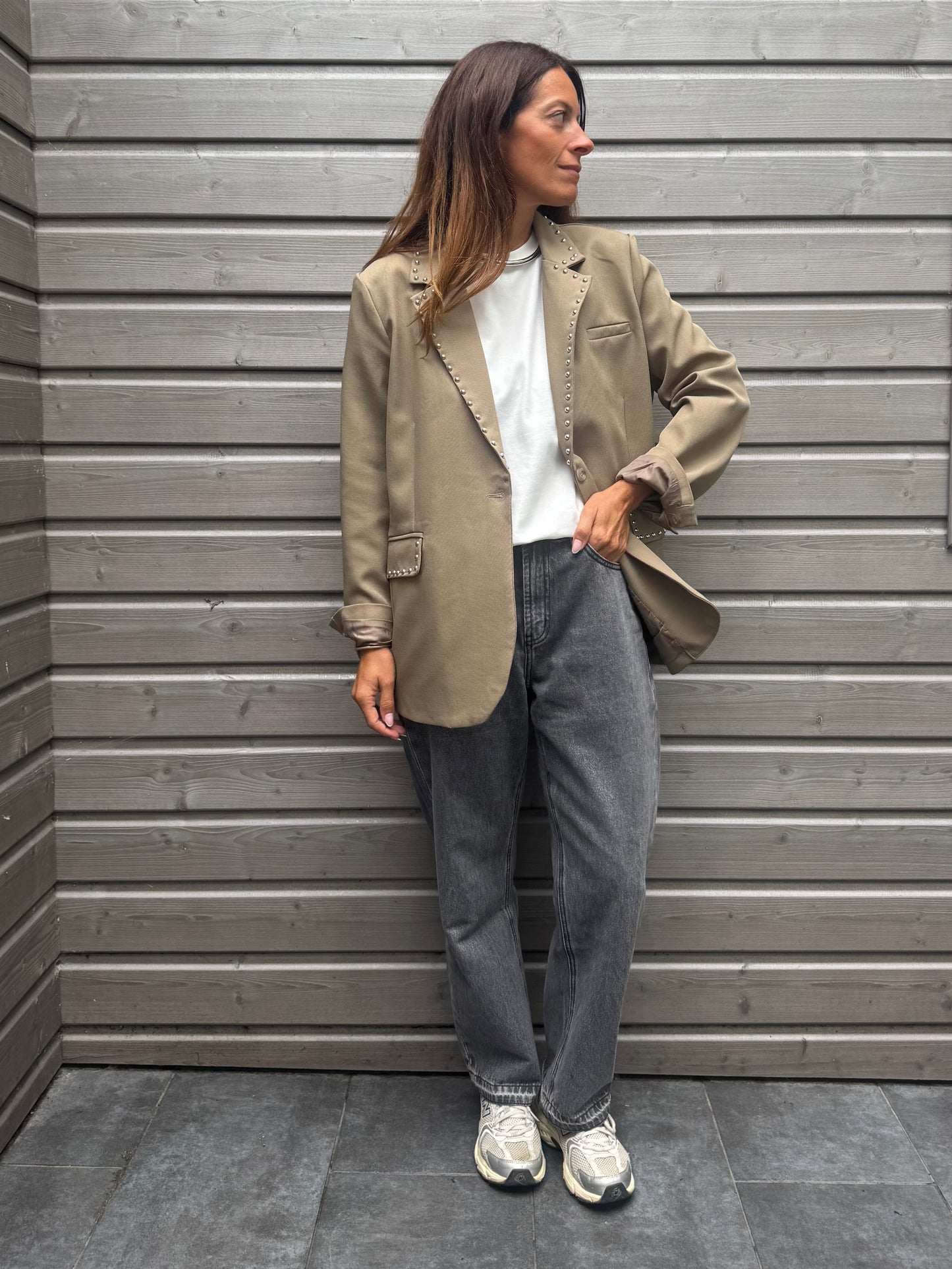 Blazer AYO beige clous