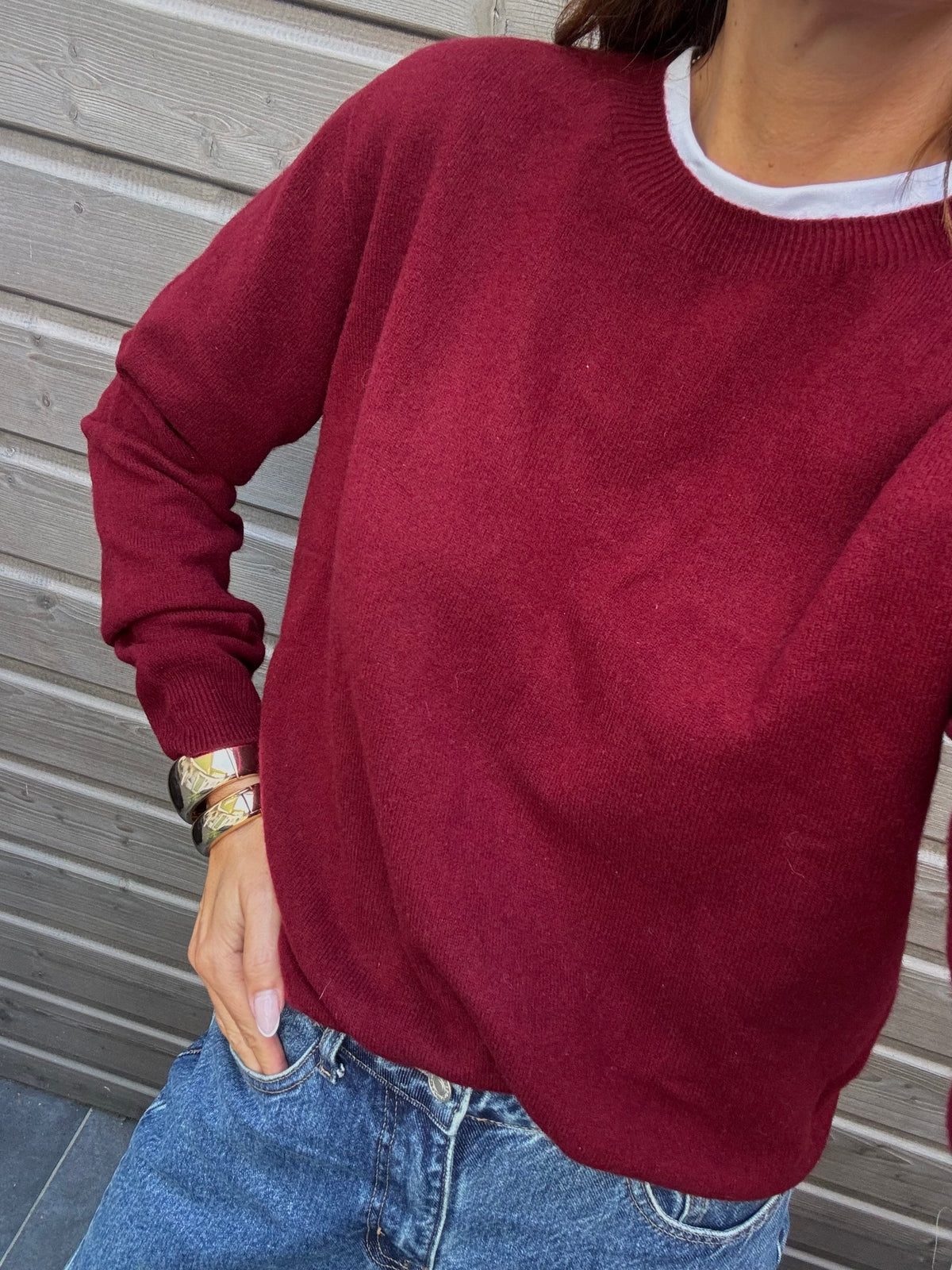 Pull GERMAIN bordeaux