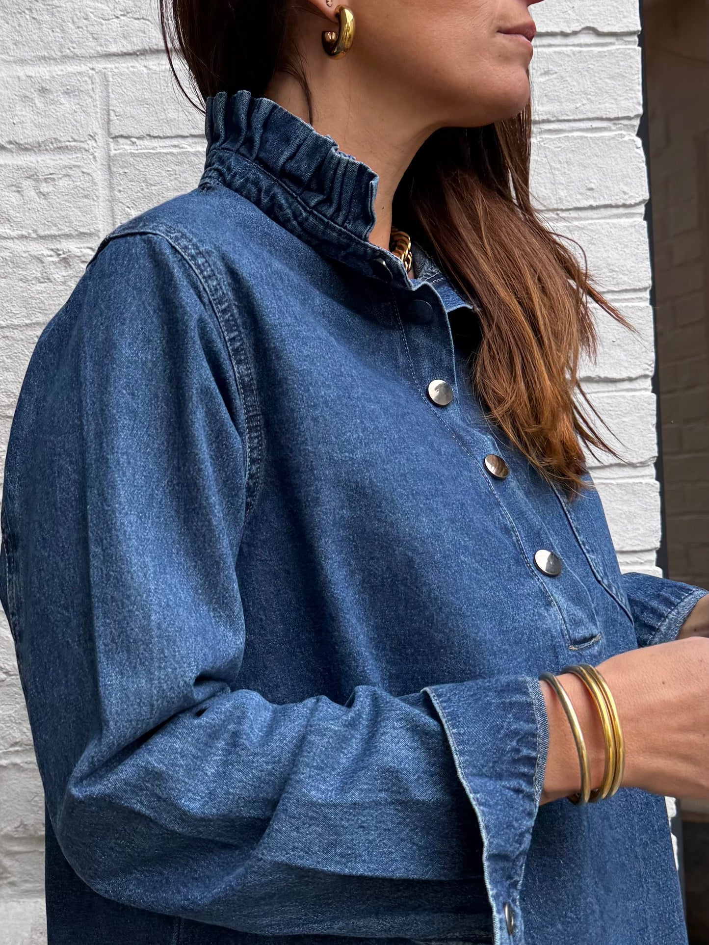 Blouse JEANNE denim bleu