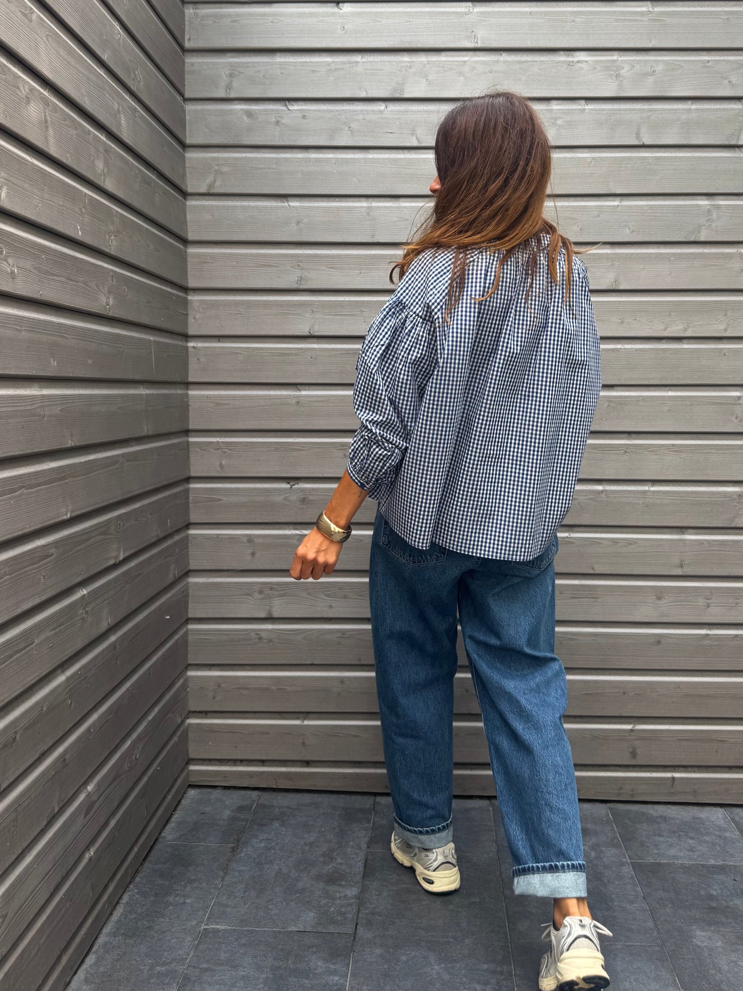 Blouse CASSY Vichy marine