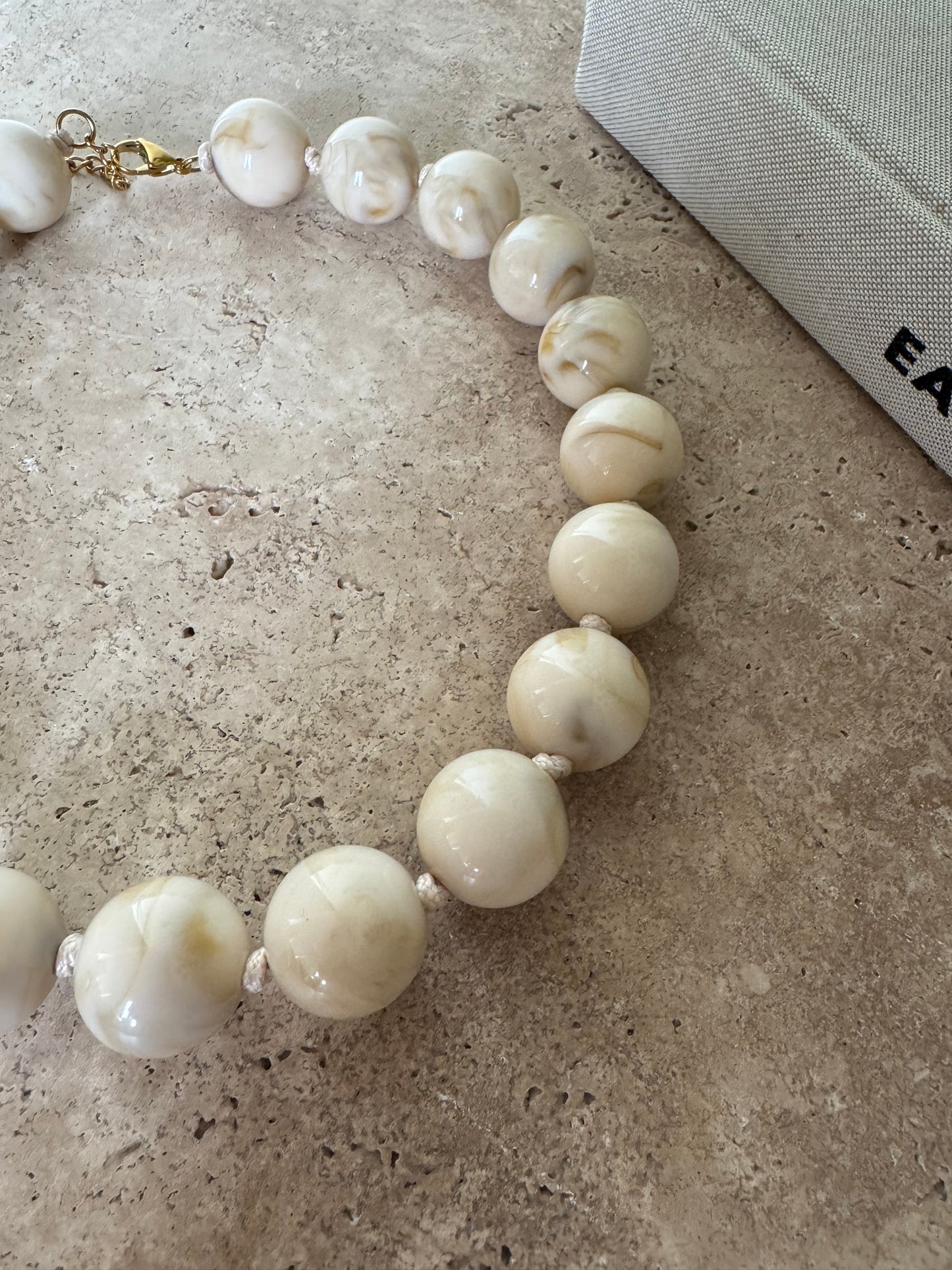 Collier BOLA écru