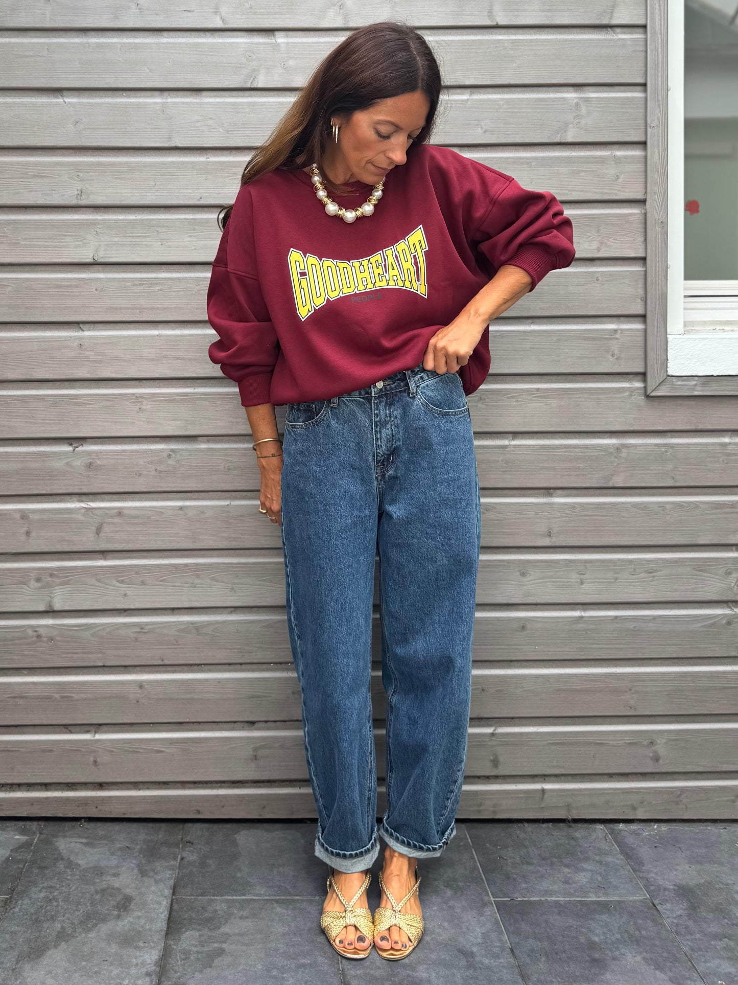Sweat GOODHEART bordeaux
