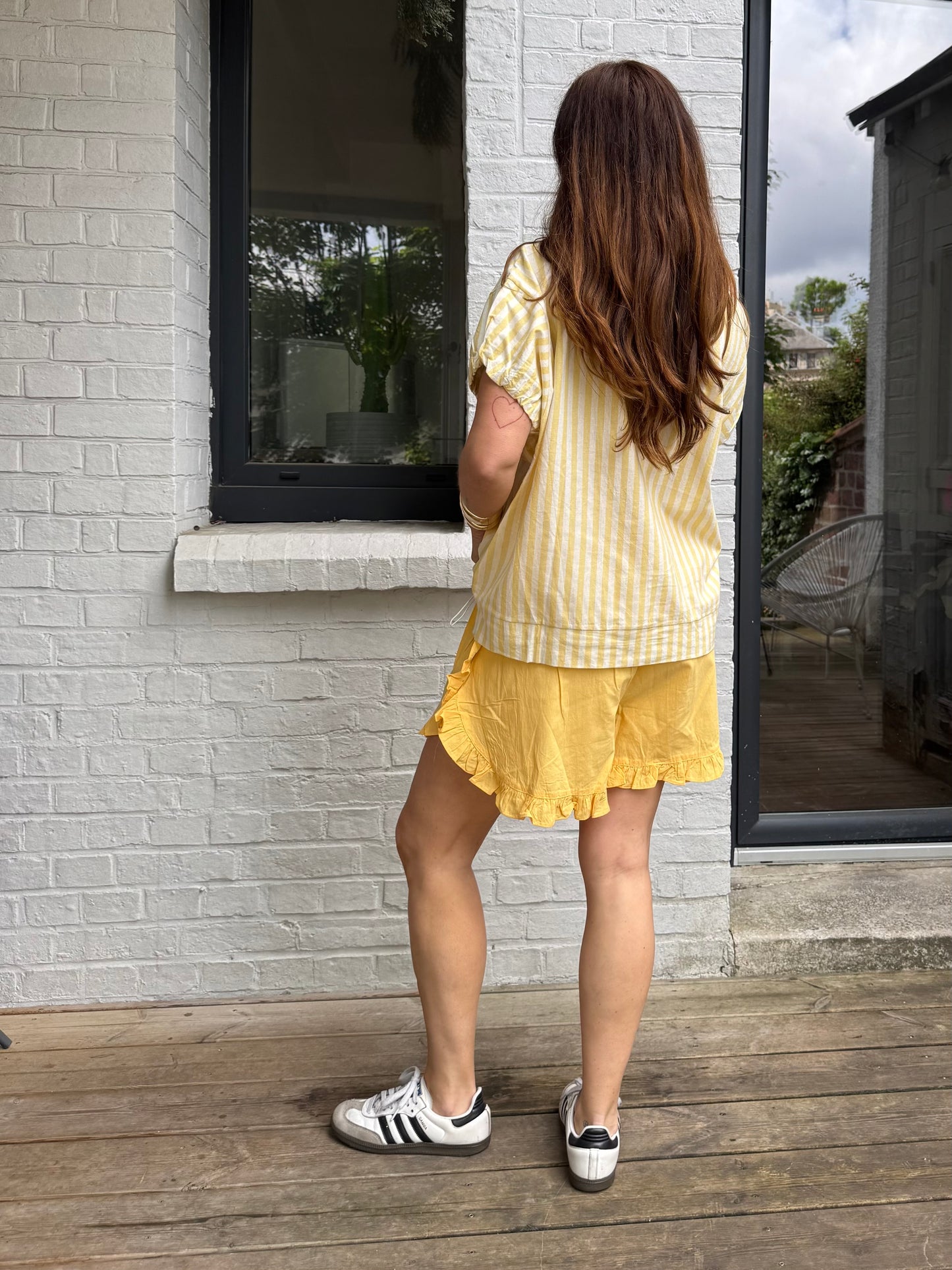 Short ARIEL jaune/orange