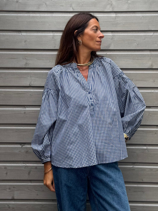 Blouse CASSY Vichy marine