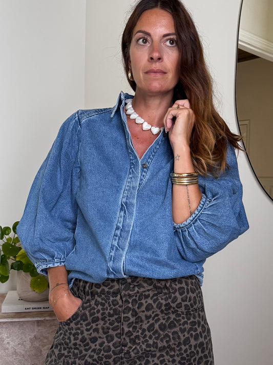 Blouse FLO denim bleu