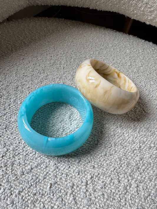 Bracelet BANGLE beige marbré