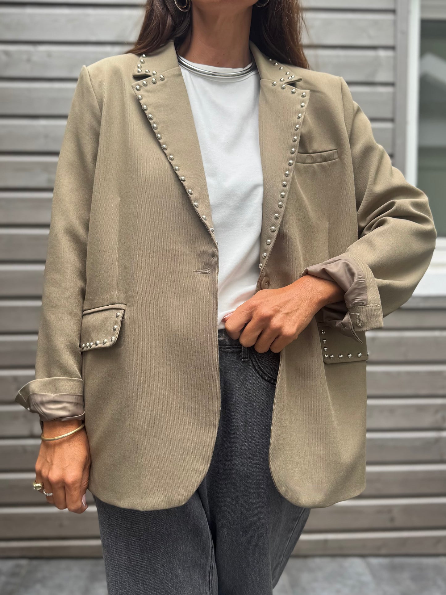 Blazer AYO beige clous