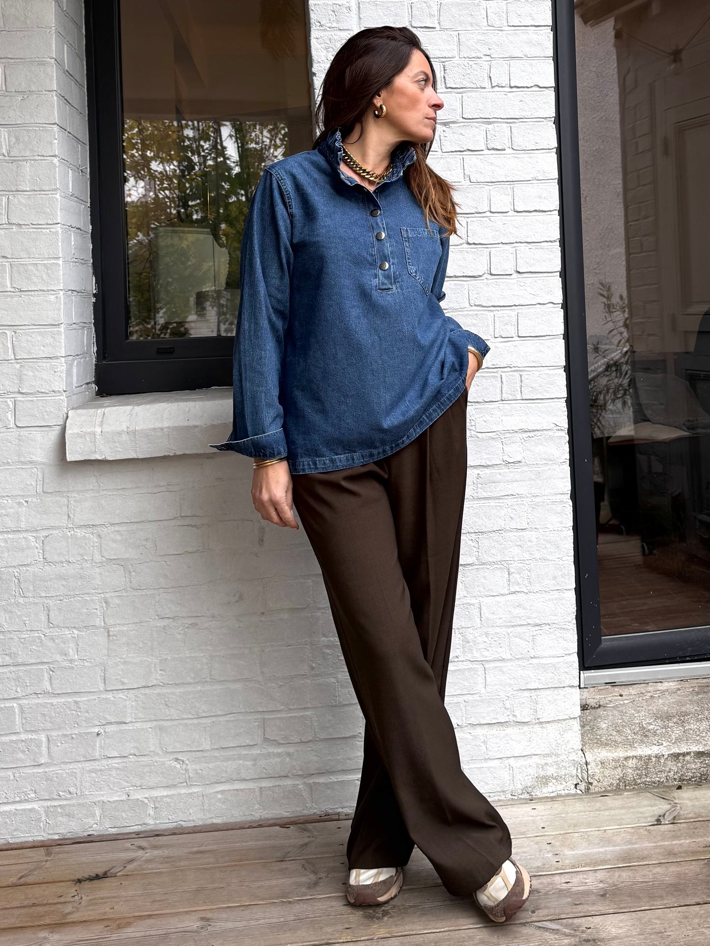 Blouse JEANNE denim bleu